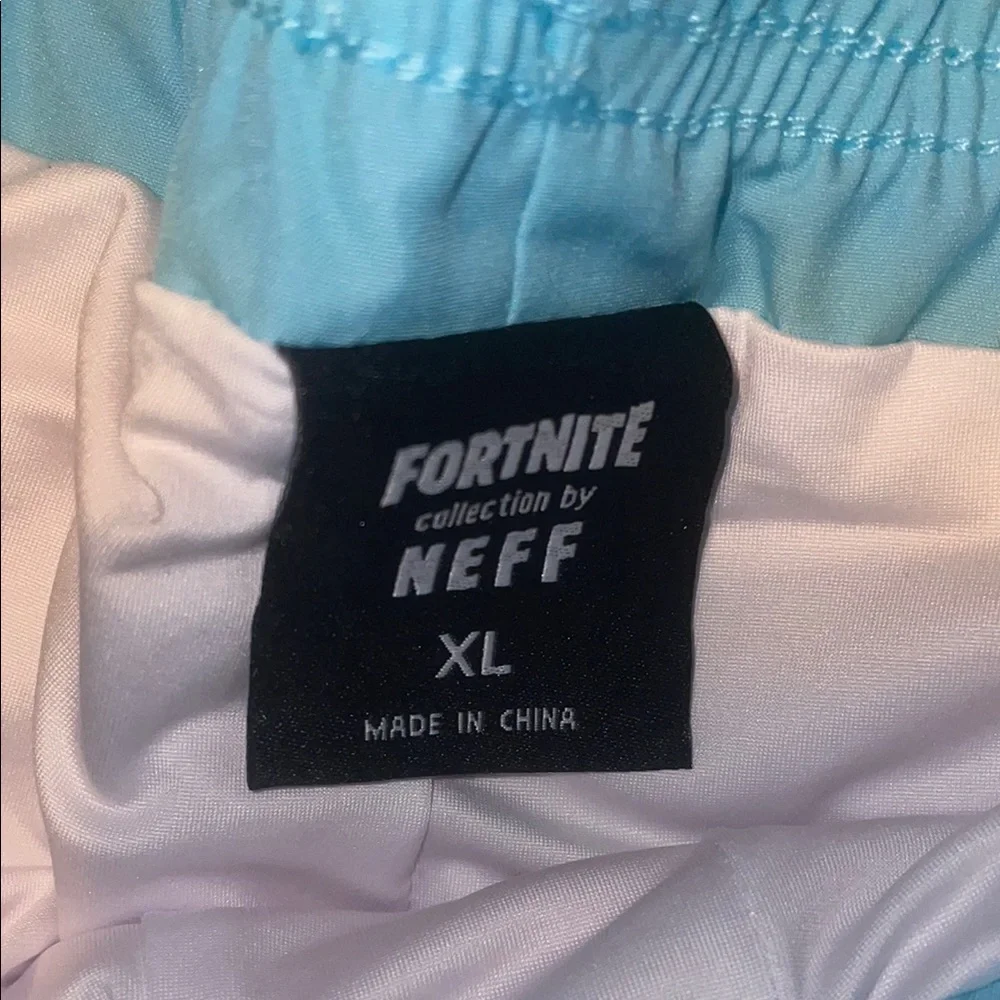 Neff Fortnite Vibrant Graphic hot tub Swim Shorts XL
